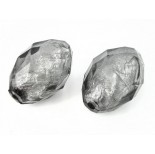 Zdjęcie - Oliwka akrylowa fasetowana czarny diament 40x20mm